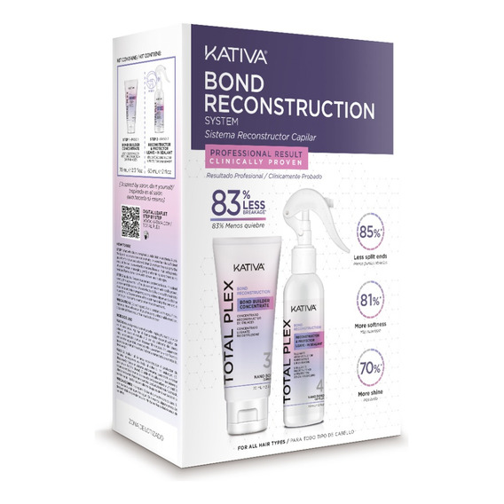 Kit Tratamiento Reconstrucción Capilar Kativa Total Plex