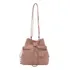 Cartera Mochila Rosa + Reloj De Regalo Promo Día De La Madre Rosa Claro Afelpado Dorado Rosa Claro