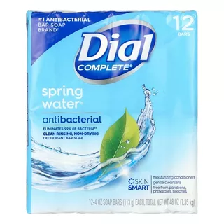 Jabón Dial Antibacterial Spring Water (12 Jabones)
