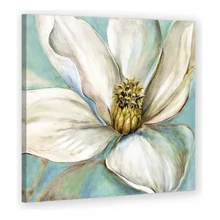 Cuadro Lienzo Canvas Flor Magnolia Blanca Alta Calidad Color Colores