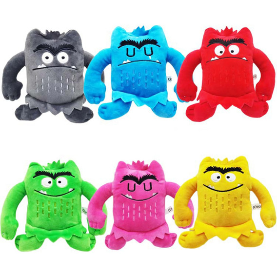 Pack Peluches El Monstruo De Colores 15cm 6 Piezas