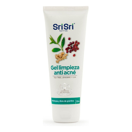 Gel Facial Limpieza Anti-acne X100ml Sri Sri Tattva