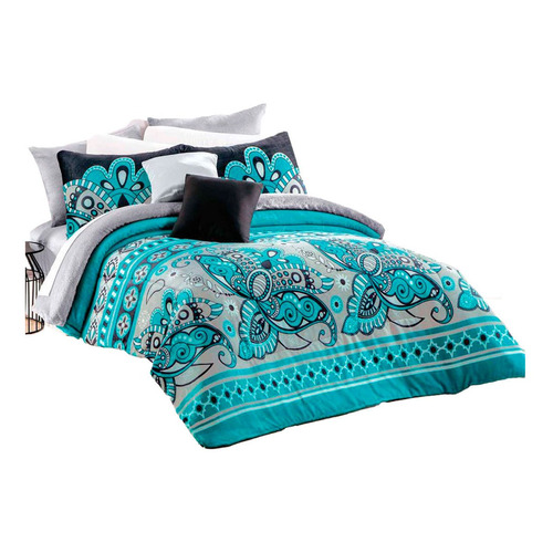 Cobertor Matri/indi Ozzy Borreguita Dakari Azul-gris Concord