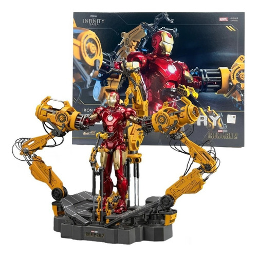 Iron-man Mark 4 Suit-up Gantry Figura Accion Coleccionable