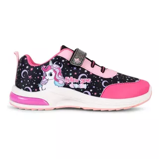 Zapatillas Footy Led Luz Al Pisar Nena Abrojo Unicornio Pop