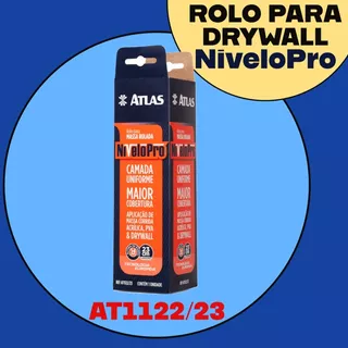 Rolo Para Massa Rolada Acrílica Drywall 23cm Nivelopro Atlas