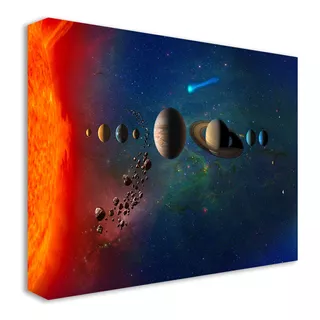 Cuadro Canvas Universo Galaxia Estrellas Planetas Arte108