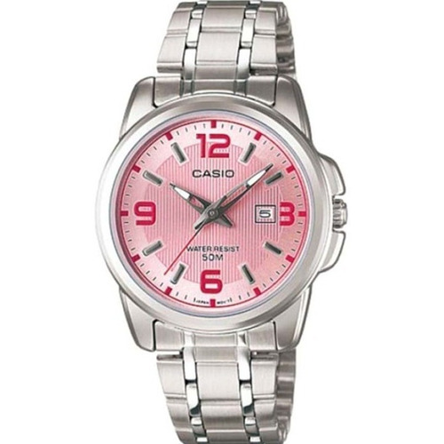 Reloj Casio Ltp1314 Mujer Fechador Rosa 