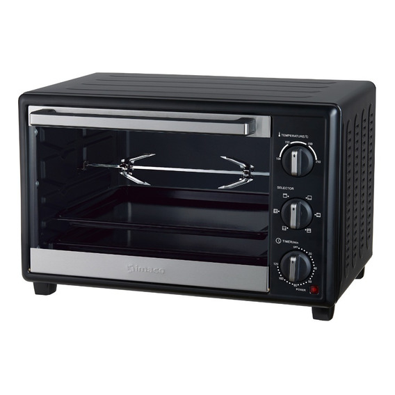 Horno Electrico Con Rosticero 35lts Hes35r Imaco Color Negro