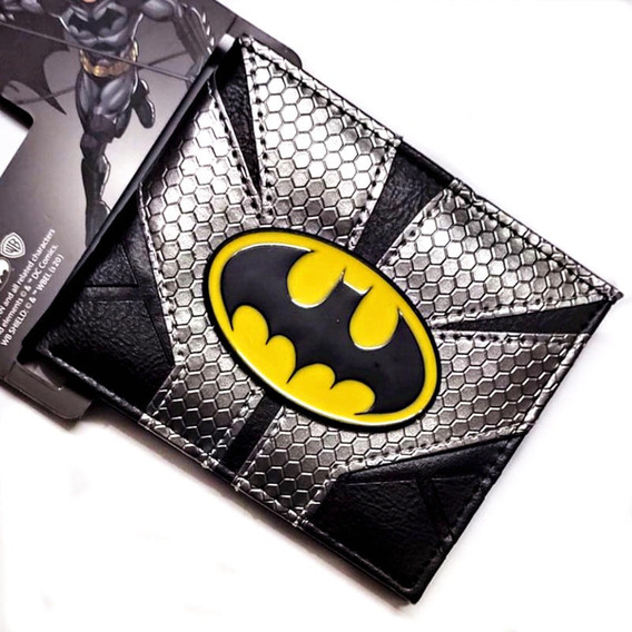 Billetera Batman Logo Metálico Sobre Relieve Premium