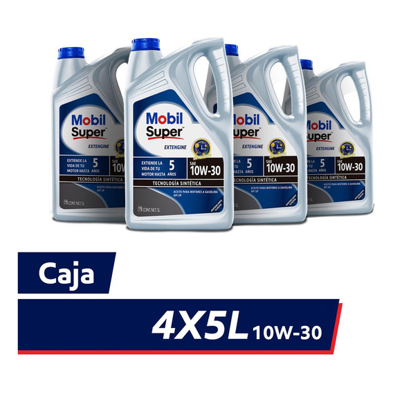 Mobil Super Extengine 10w-30 Caja 4x5l Api Sp Mobil 125005