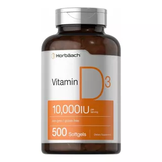Vitamina D3 -10000 Iu 500 Capsulas 