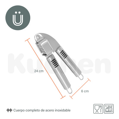 Prensa Para Ajo De Acero Inoxidable Picador Prensador