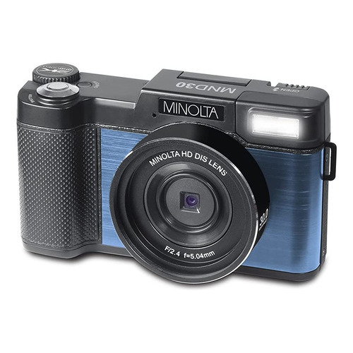 Minolta Mnd30 30 Mp / 2.7k Ultra Hd Cámara Digital (azul)