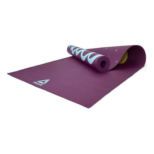 Colchoneta Yoga Mat 4mm Reversible Violeta Reebok Reebok