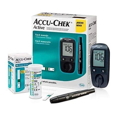 Accu-chek Active Kit Glucometro Medidor Glicemia Roche Mg/dl