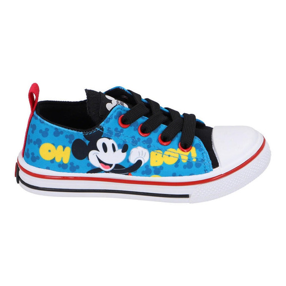 Zapatilla Lona Baja Mickey Mouse Azul