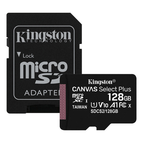 Tarjeta de memoria microSD Kingston Canvas Select Plus de 128 GB