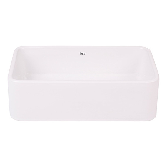 Bacha Roca Lea Rectangular Mesada De Apoyo Baño Blanca