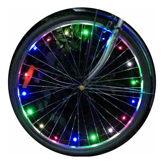 Luces Led Para Ruedas De Bicicleta,inteligente Colores Luces