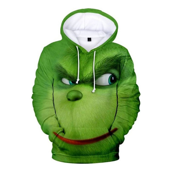 Wool Sudadera Con Capucha De Christmas Grinch Plus