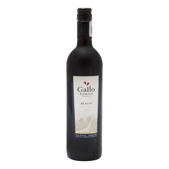 Pack De 2 Vino Tinto E&j Gallo Merlot 750 Ml