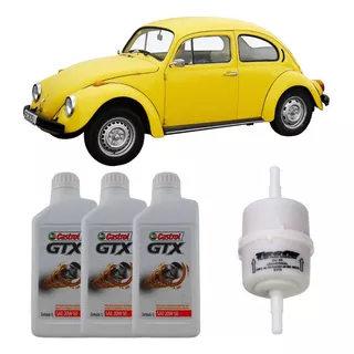 Kit Óleo Castrol Gtx 20w50 Para Fusca / Brasilia + Filtro