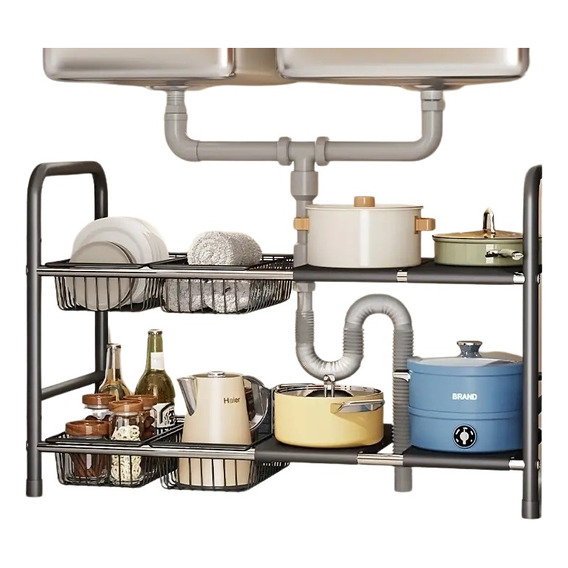 Rack Cocina Debajo Del Fregadero Organizador Modular Armable