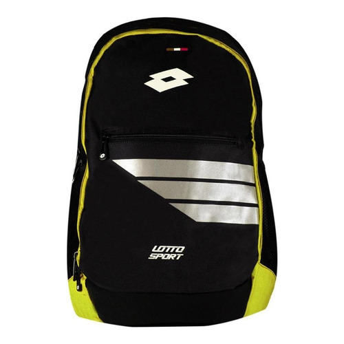 Mochila Lotto Matrix Color Negro/Amarillo