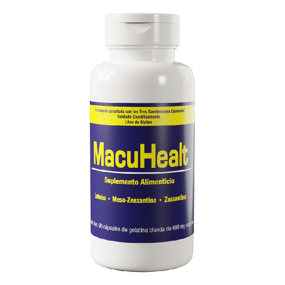 Suplemento en cápsula MacuHealth  zeaxanthin en pote 90 un