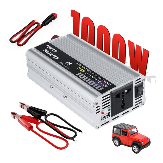 Convertidor De Corriente Auto Para Auto 1000w 12 A 110v