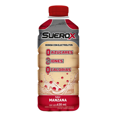 Suerox Bebida Hidratante Manzana 630ml Gusto Manzana