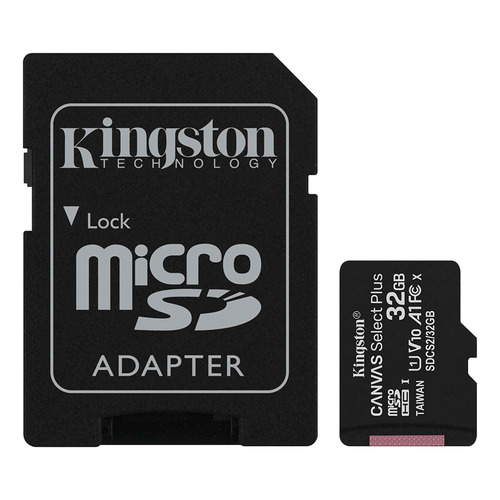 Memoria Micro Sd Kingston 32gb C/ Adaptador Clase 10 Canvas