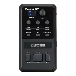 Procesador De Efectos Para Instrumentos Boss Pocket Gt Color Negro