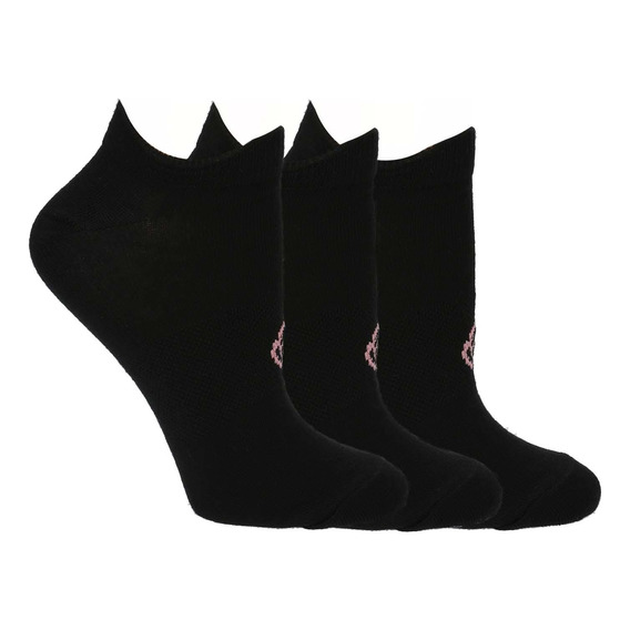 Pack 3 Calcetines Mujer Low Cut Cata Negro Bsoul