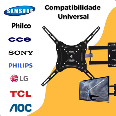 Suporte De Aço Para Tv E Monitores