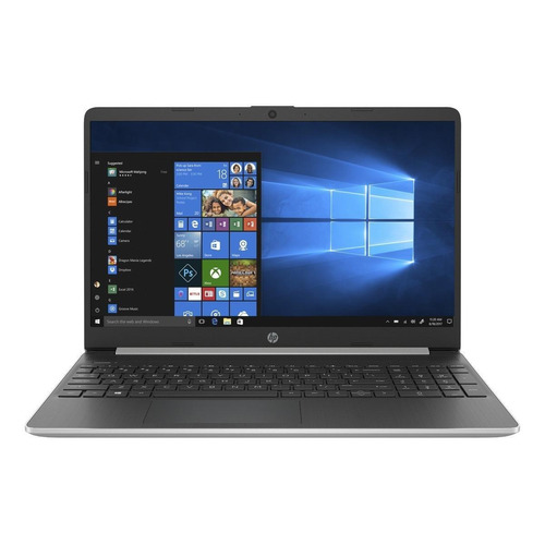 Notebook HP 15-dy1051wm plata 15.6", Intel Core i5 1035G1  8GB de RAM 256GB SSD, Intel UHD Graphics 1366x768px Windows 10 Home