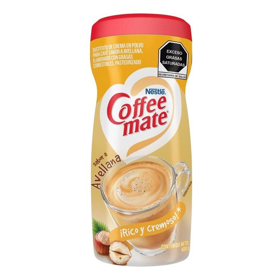 Sustituto De Crema Coffee Mate En Polvo Sabor Avellana 400 G