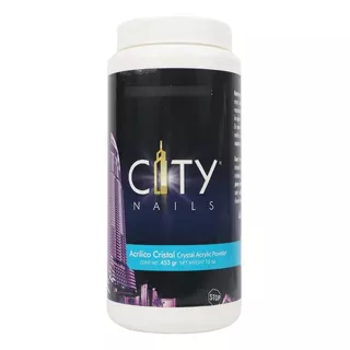 Polvo Acrílico Uñas Cristal 16 Oz / 453 Gr. City Nails