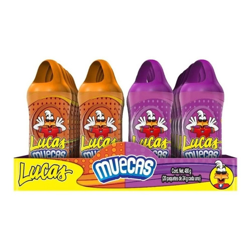 Lucas Muecas 20 Pzs Dulce Sabor Mango Y Chamoy 