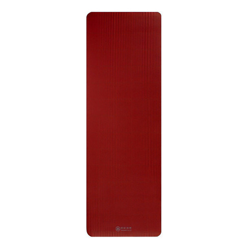 Mat De Yoga Colchoneta Gaiam 10mm Antideslizante Pilates Color Red