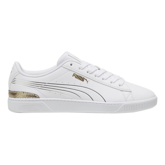 Tenis Puma Casual Vikky V3 Metallic Shine Mujer Blanco