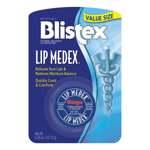 Blistex Lip Medex Lip Balm, Tarro De 0.38 Onzas, Paquete De