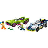 Carro de polícia Lego City 60415 e poderoso carro esportivo
