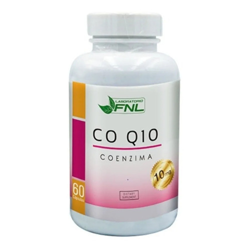 Coenzima Q10 Fnl 60 Capsulas. Salud Cardiovascular Sabor Natural / 1 Frasco