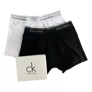 Boxer Calvin Klein Importados Algodón Oferta X4 Blanco Negro