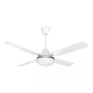 Ventilador De Techo Axel Blanco Con Luz Led 4 Palas 5 Vel Diámetro 120 Cm Material De Las Aspas Chapa