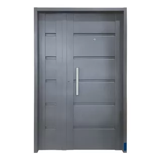 Puerta De Abrir Exterior Chapa Inyectada 120 X2.00 Barral Color Gris Grafito Antioxido