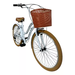 Bicicleta Retro Feminina Com Marcha Vintage Aro 26 Beach