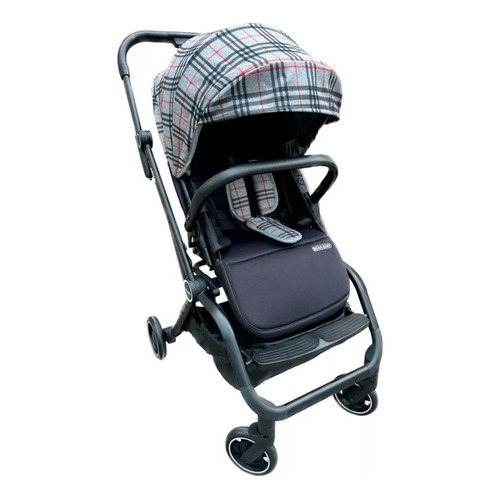 Coche Cuna Paseo Bebe Mega Baby Rebatible Y Compacto Java Color Gris